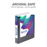 Durable 6 Inch Binder, Made in the USA, Locking D Ring Binder, Customizable Clear View Cover, Dark Blue, Holds 1225 Pages