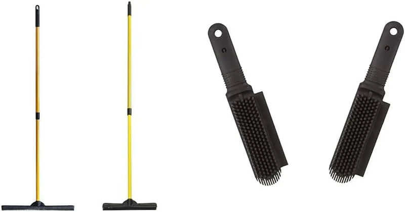 Professional title: " Original Indoor Pet Hair Rubber Broom and Pet Hair Remover Lint Brush Set" Indoor Pet Hair Rubber Broom & Lint Brush Set for Easy Cleaning  AliExpress Lacatang Shop 
