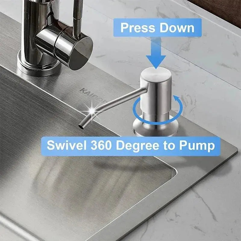 Dish Soap Dispenser Kitchen Liquid Soap Dispenser Sponge Caddy Soap Pump Dispenser with Sponge Holder Kitchen Cleaner Dish Soap Dispenser with Sponge Holder - Kitchen Soap Pump Caddy  AliExpress Lacatang Shop 