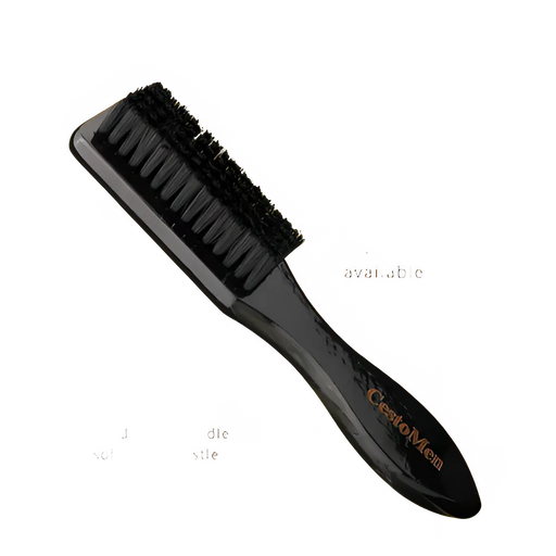 CestoMen Solid Wood Professional Fade Brush for Barbers - Neck Sweeping Brush, Haircut Accessories, and Facial Cleaning Tools for Men