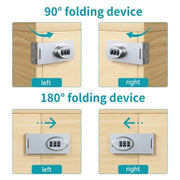 1 PCS Childden protection Cabinet door Refrigerator lock combi Burglar drawer lock Double opening cabinet lock file cabinet door - Lacatang Shop
