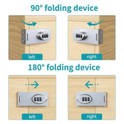 1 PCS Childden refrigerator lock protection Cabinet door combi Burglar drawer lock Double opening cabinet lock file cabinet door - Lacatang Shop