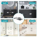 1 PCS Refrigerator lock childden protection Cabinet door combi Burglar drawer lock Double opening cabinet lock file cabinet door - Lacatang Shop