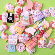 10 - Pack Kawaii Sanrio Resin Accessories for DIY Phone Cases and Headwear - Featuring Hello Kitty, Kuromi, and My Melody - Lacatang Shop