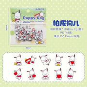 100 - Piece Sanrio Kawaii Sticker Set featuring Pochacco, Kuromi, Melody, and Hello Kitty - Perfect for Student Stationery and Birthday Gifts - Lacatang Shop