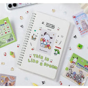 100pcs Sanrio Cartoon Sticker Pochacco Kuromi Melody Kitty Kawaii Stickers Student Stationery Supplies Birthday Gifts - Lacatang Shop