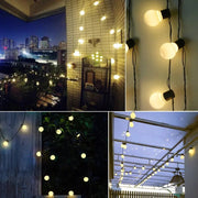 10/20 Globe Bulbs Solar Outdoor Garden Street Path light 2.5M 5M Led Solar Panel Powered Lamp String Party Holiday Wedding Decor - Lacatang Shop