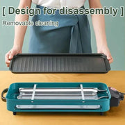 110V/220V Electric Raclette Grill Machine Smokeless Griddle Non - Stick - Lacatang Shop