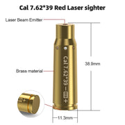 12GA/9MM/38Spl/357Mag/Cal. 45ACP/380ACP/7.62x35/Cal 6.5mm Dry Fire Laser Calibrator with Battery - Lacatang Shop