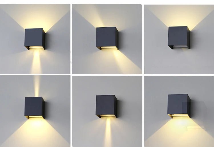 12W LED Wall Light IP65 Waterproof Outdoor Garden Yard Decor Porch Light Beam Angle Adjustable Sconce Balcony Wall Lamp 85 - 265V - Lacatang Shop