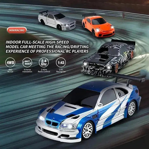 1/43 RC Car Mini Racing Cars 2.4G Radio Control Drift Car 4WD Off - road High - Speed Motor Vehicle Model Toys for Boys Mini Gifts - Lacatang Shop