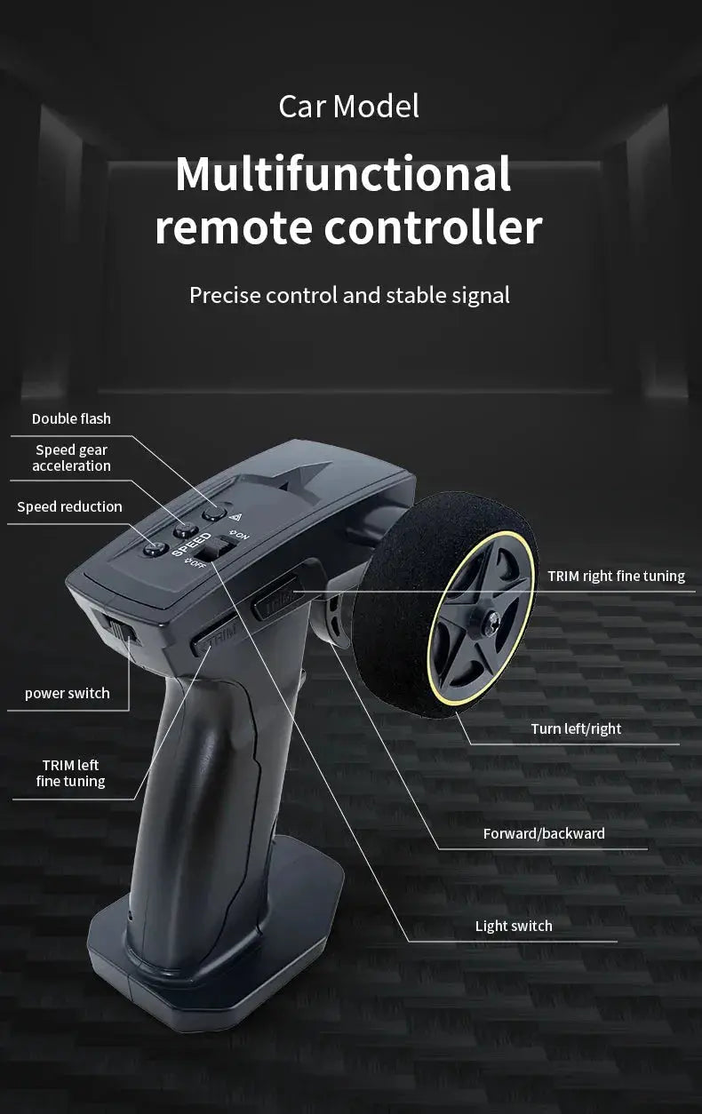 1/43 Scale High - Speed RC Drift Car - 2.4GHz Remote Control Off - Road Mini Racing Vehicle for Boys - Lacatang Shop