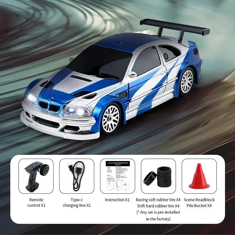 1/43 Scale High - Speed RC Drift Car - 2.4GHz Remote Control Off - Road Mini Racing Vehicle for Boys - Lacatang Shop