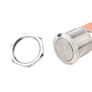 15A Heavy Duty Button 19mm Metal Push Button Switches Flat Round - Lacatang Shop