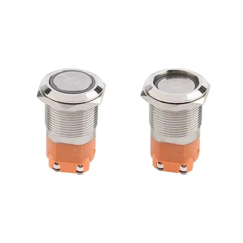 15A Hevay Duty Metal Push Button Switches With LED Ring Annular 19mm - Lacatang Shop