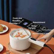 1.6L Smart Electric Cooking Pot Reservation Multifunctional Non - stick Electric Wok Household Electric Hot Pot With Steamer 220V - Lacatang Shop