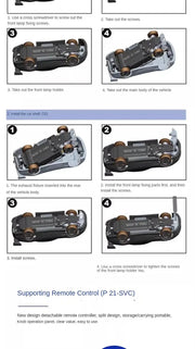1/76 RC Mini Drift Car TURBO RACING Rear Wheel Drive Racing Built in Metal Weights for Boys Gift RTR Mode - Lacatang Shop