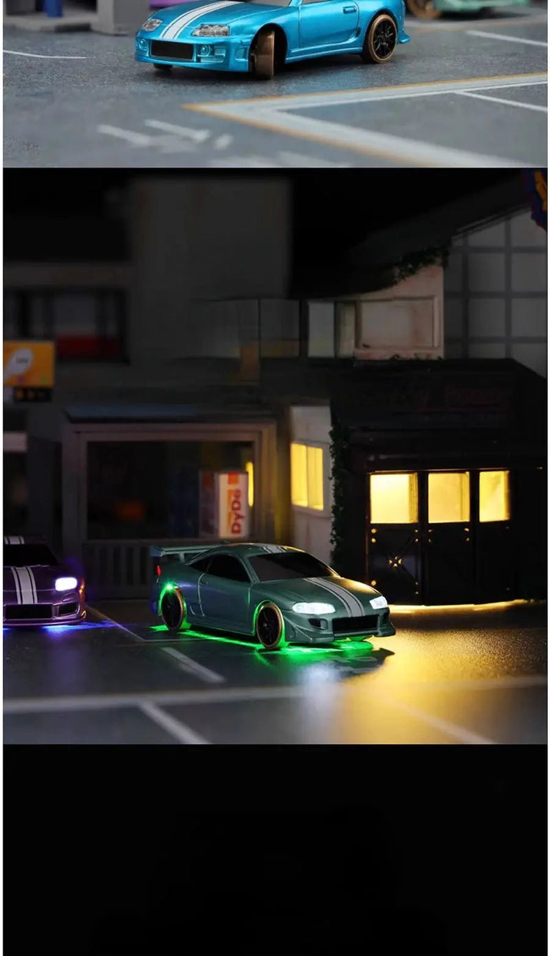 1/76 RC Mini Drift Car TURBO RACING Rear Wheel Drive Racing Built in Metal Weights for Boys Gift RTR Mode - Lacatang Shop