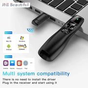 1PC 2.4Ghz USB Wireless Presenter Red Laser - Pen Pointer PPT Remote Control With Handheld Pointer For PowerPoint Presentation - Lacatang Shop