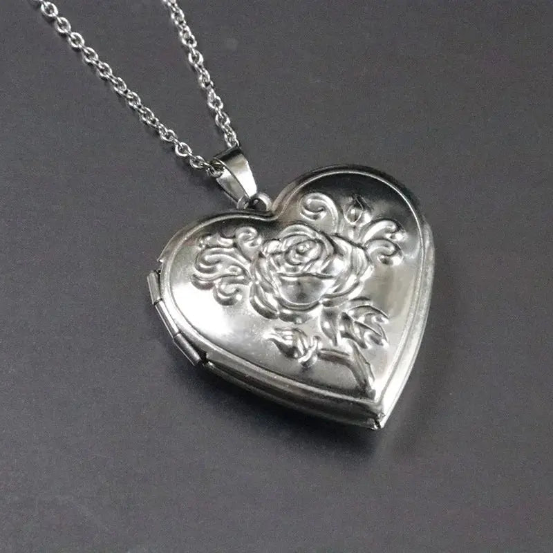 1pc Tiny Handbag Shape Photo Frame Stainless Steel Charms Floating Envelope Locket Necklaces Women Men Lover Memorial Jewelry - Lacatang Shop