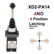 1pc XD2 - PA14/PA22/PA12/PA24 Metal Plastic 2NO 2/4Positions 4NO Cross - Lacatang Shop