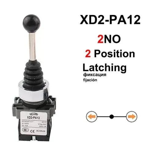 1pc XD2 - PA14/PA22/PA12/PA24 Metal Plastic 2NO 2/4Positions 4NO Cross - Lacatang Shop