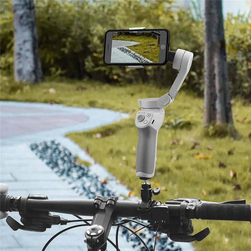 1PCS For DJI Osmo Mobile OM 4 3 2 Motor Bike Gimbal Clip Holder Bracket Bicycle Handheld Stabilizer Mount Gimbal accessories - Lacatang Shop