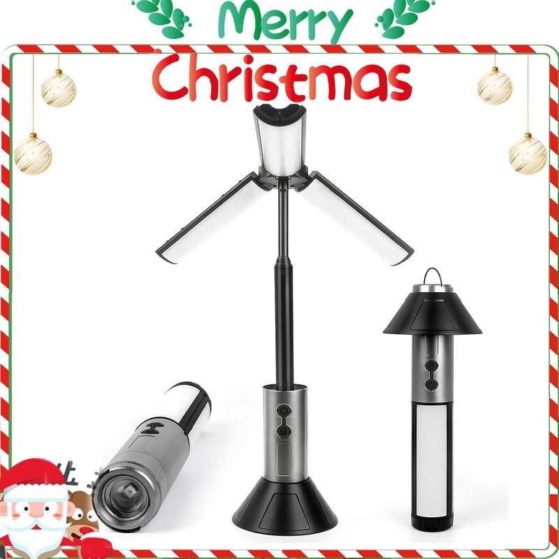 2 in 1 LED Work Light, 1 Count Portable Foldable Camping Light Flashlight, Multifunctional LED Light for Hiking, Camping, Fishing and Travel - Lacatang Shop