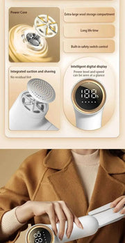 2024 New Digital Hair Ball Trimmer Exquisite And Portable Trimmer Long - lasting Instant Hair Removal Ball Depilator - Lacatang Shop