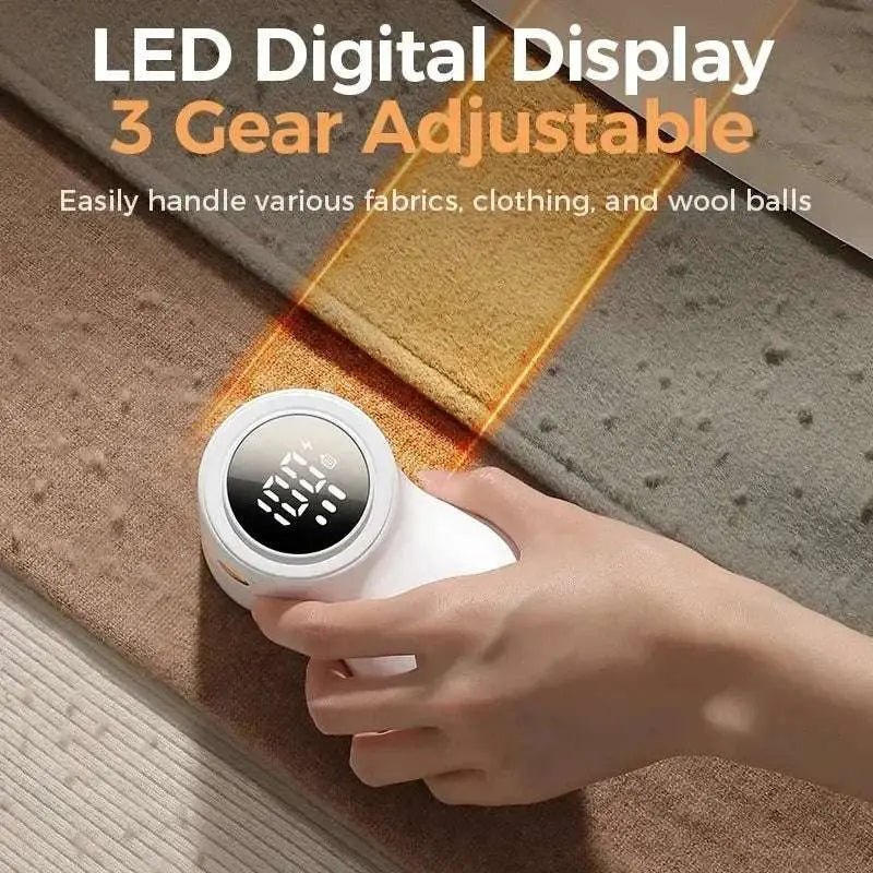 2024 New Electric Lint Remover Rechargeable Lint Remover Sweater Defuzzer Intelligent Digital Display Lints Shaver Trimmer - Lacatang Shop