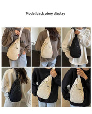 2024 New Fashion Trend Crossbody Chest Bag Simple Lightweight Versatile Handbag Outdoor Sports Style Mobile Phone Small Bag - Lacatang Shop