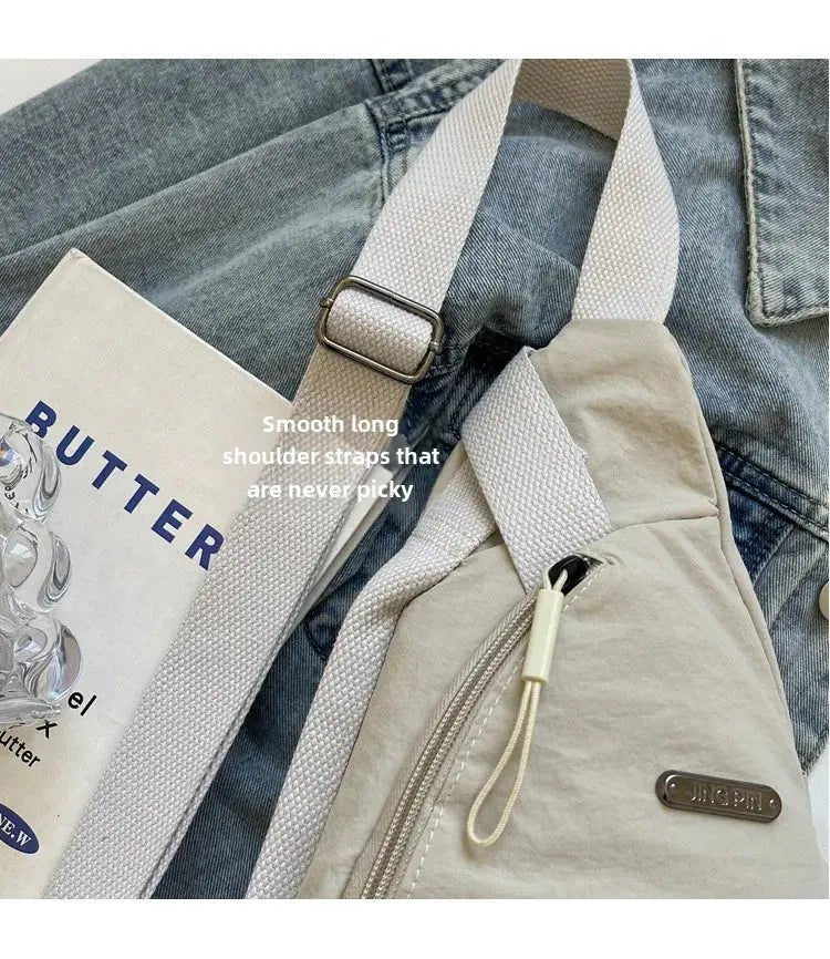 2024 New Fashion Trend Crossbody Chest Bag Simple Lightweight Versatile Handbag Outdoor Sports Style Mobile Phone Small Bag - Lacatang Shop