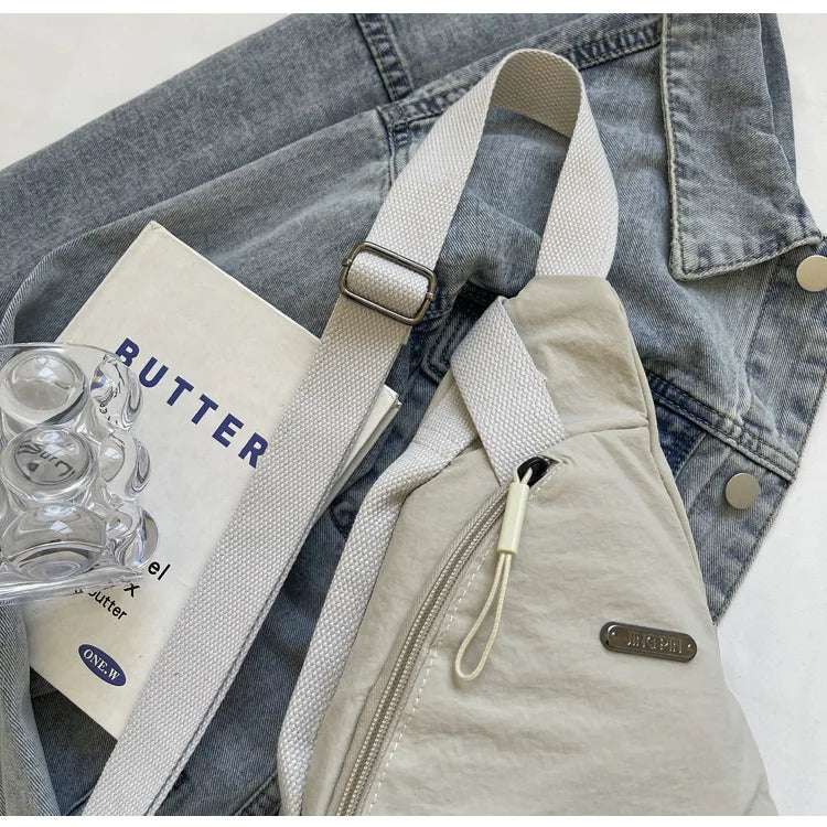 2024 New Fashion Trend Crossbody Chest Bag Simple Lightweight Versatile Handbag Outdoor Sports Style Mobile Phone Small Bag - Lacatang Shop