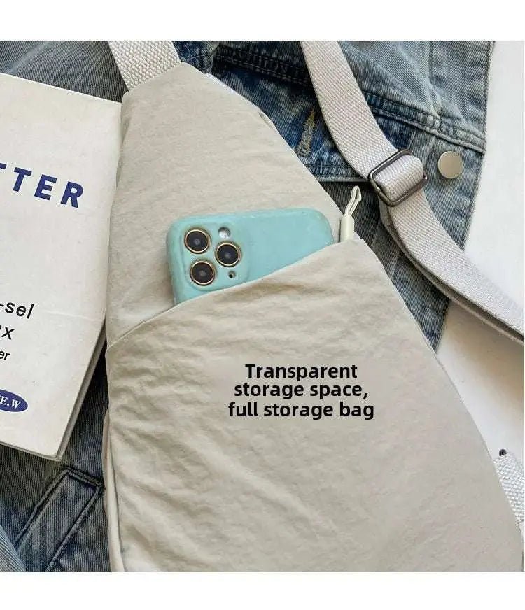 2024 New Fashion Trend Crossbody Chest Bag Simple Lightweight Versatile Handbag Outdoor Sports Style Mobile Phone Small Bag - Lacatang Shop