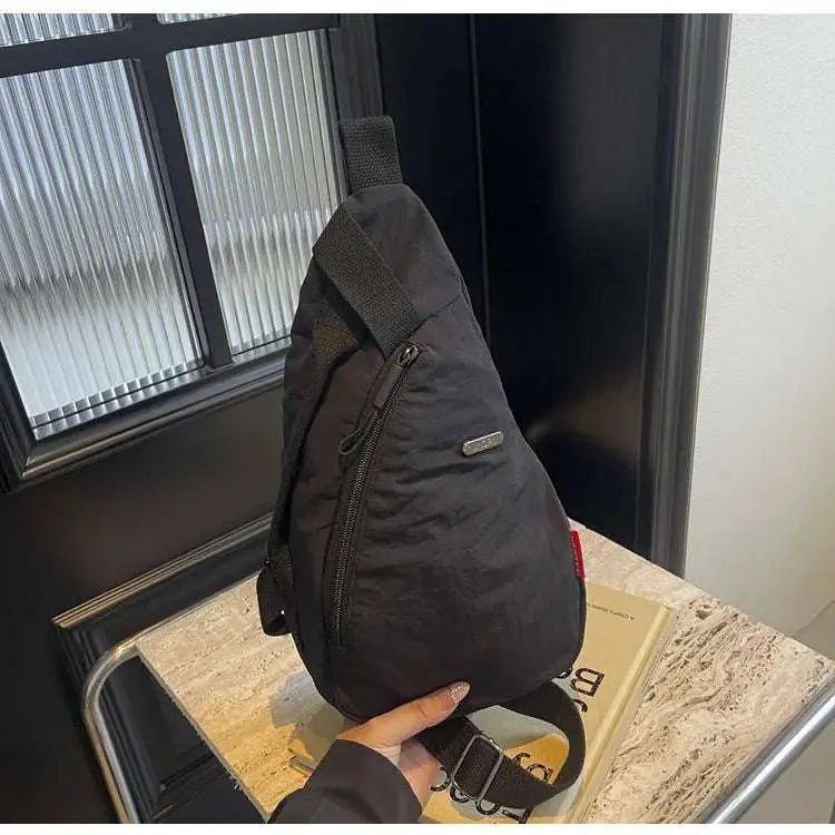 2024 New Fashion Trend Crossbody Chest Bag Simple Lightweight Versatile Handbag Outdoor Sports Style Mobile Phone Small Bag - Lacatang Shop