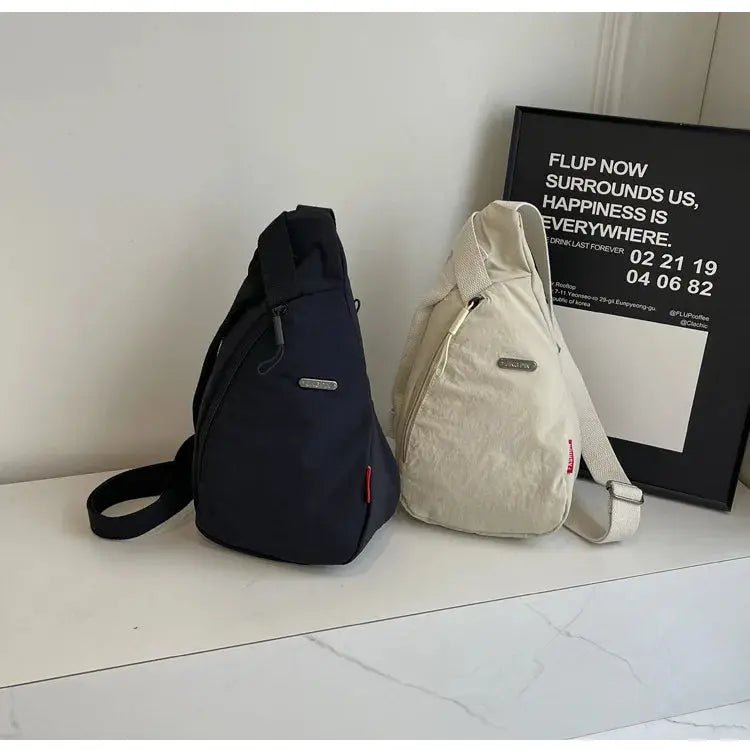 2024 New Fashion Trend Crossbody Chest Bag Simple Lightweight Versatile Handbag Outdoor Sports Style Mobile Phone Small Bag - Lacatang Shop