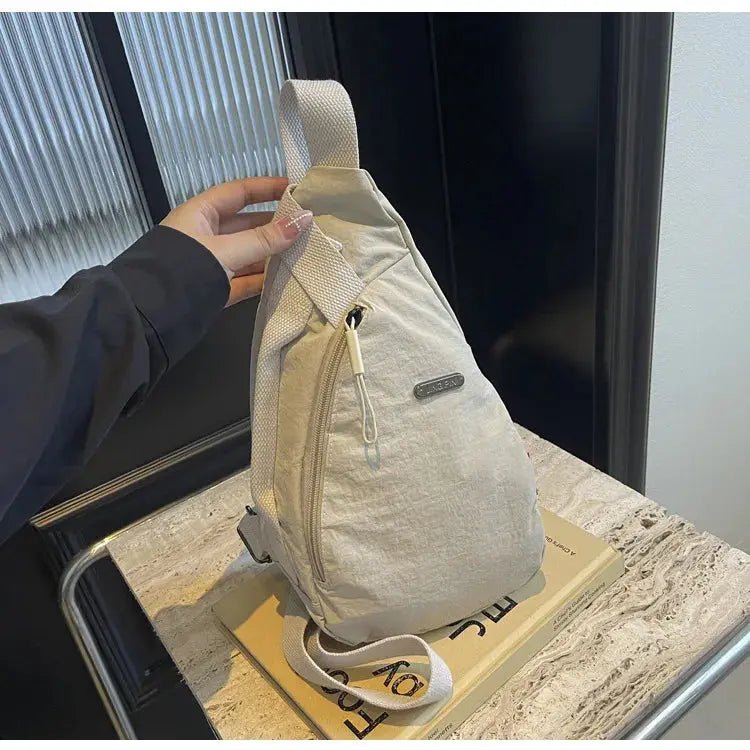 2024 New Fashion Trend Crossbody Chest Bag Simple Lightweight Versatile Handbag Outdoor Sports Style Mobile Phone Small Bag - Lacatang Shop