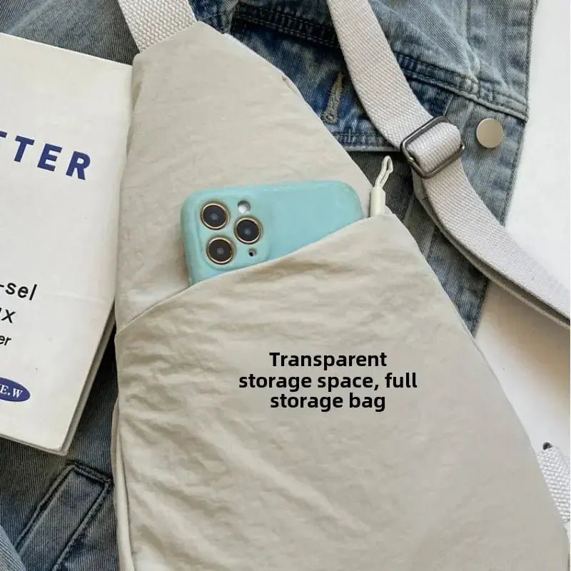 2024 New Simple Multi functional Cross Shoulder Bag Casual Lightweight Sports Small Bag Trendy Men's Women's Mobile Chest Bag - Lacatang Shop