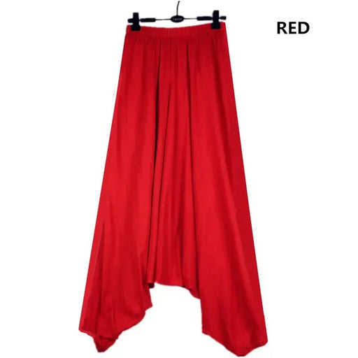 2024 Spring Women Casual Loose Harem Pants Solid Elastic Waist Summer Wide Leg Pants Plus size Cotton linen Trousers 4XL 5XL - Lacatang Shop