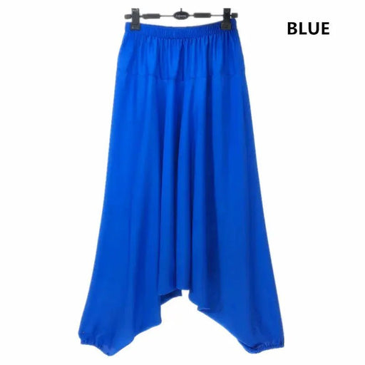 2024 Spring Women Casual Loose Harem Pants Solid Elastic Waist Summer Wide Leg Pants Plus size Cotton linen Trousers 4XL 5XL - Lacatang Shop