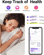 2025 Smart Health Tracker Ring - IP68 Waterproof Fitness Tracker - Lacatang Shop