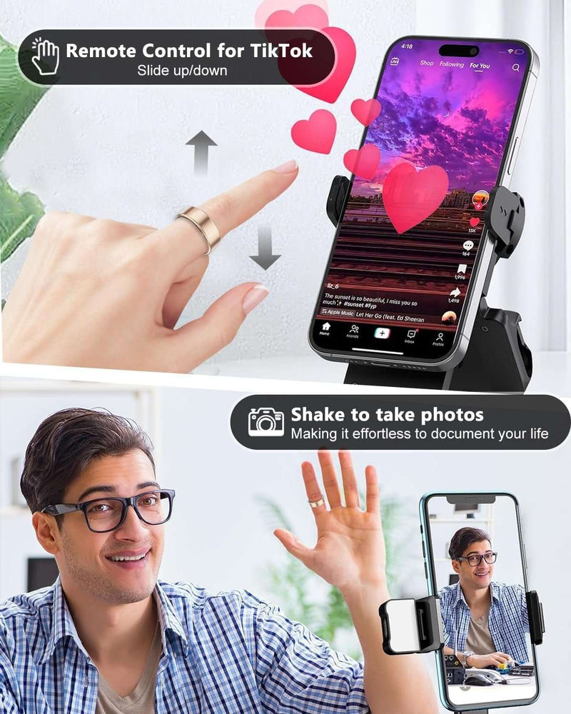 2025 Smart Health Tracker Ring - IP68 Waterproof Fitness Tracker - Lacatang Shop