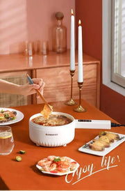 220V Multifunctional Electric Cooker Ceramic Pot Household Low - Power Student Dormitory Rice Cooker Noodle Soup With Steamer Pot - Lacatang Shop