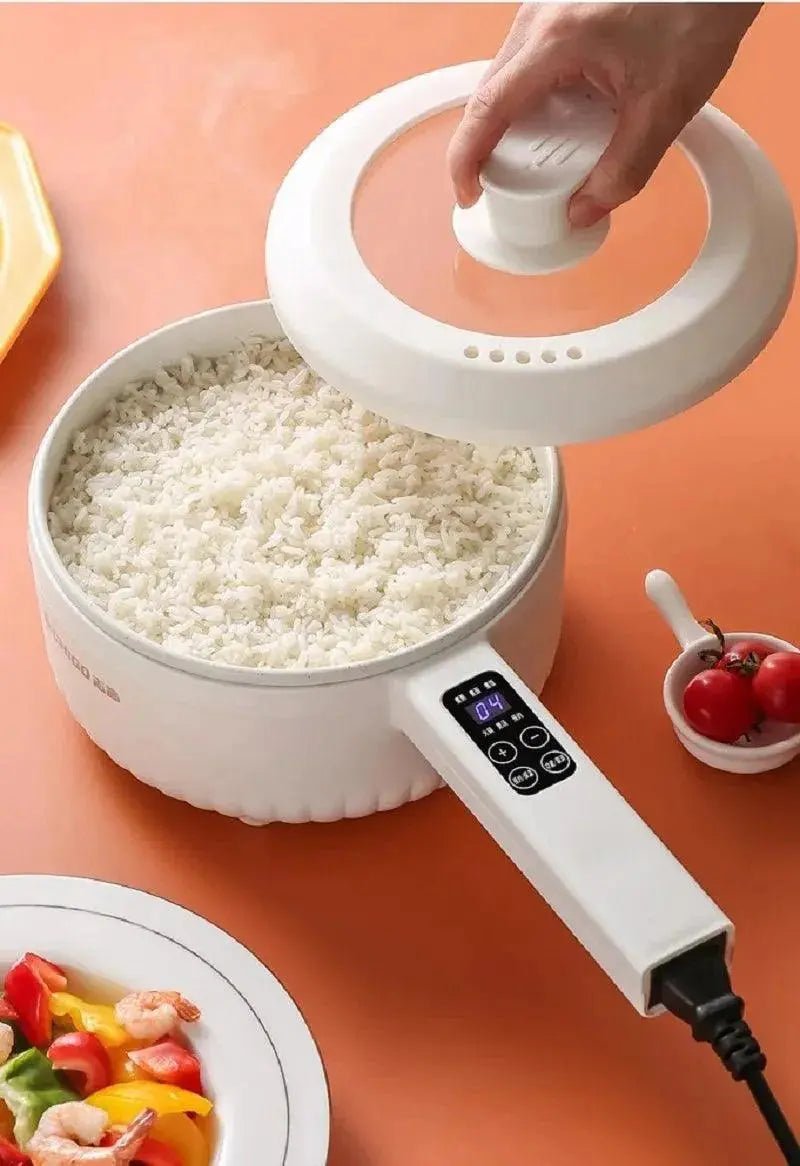 220V Multifunctional Electric Cooker Ceramic Pot Household Low - Power Student Dormitory Rice Cooker Noodle Soup With Steamer Pot - Lacatang Shop