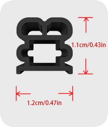 Thick Automotive Door Seal Strip For Soundproof And Weatherproof Protection