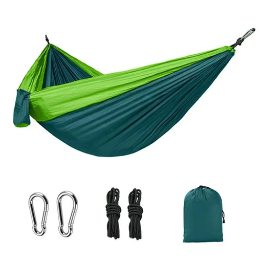 270x140cm Portable Hammocks Nylon Color Parachute Fabric Single and Double Size Outdoor Camping Hiking Garden Hammock - Lacatang Shop