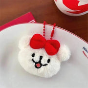 2pcs Kawaii Plush Puppy Doll Toys Keychian Cartoon Dog Bag Pendant Cute Charms Car Keyring for Women Girls Birthday Gifts - Lacatang Shop
