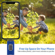 2TB For iPhone 8 Plus 11 12 ipad Pen drive stick Dual purpose mobile OTG Micro USB Flash Drive 512GB 128GB 256GB 1T PENDRIVE 3.0 - Lacatang Shop