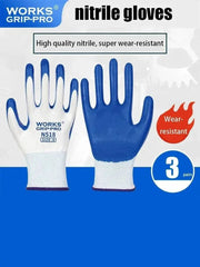 3 Pairs of Non-slip Wear-resistant Breathable Nitrile Gloves