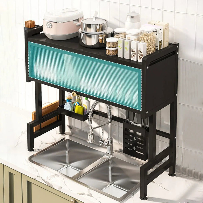 3 - Tier Over The Sink Dish Drying Rack with Cover - Lacatang Shop